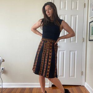 M Missoni Patterned fit n flare knit dress Size XS